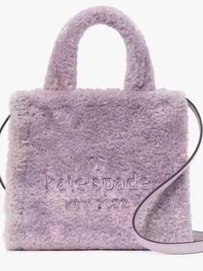 Kate Spade Violet Faux-Fur Small Tote (NWT)